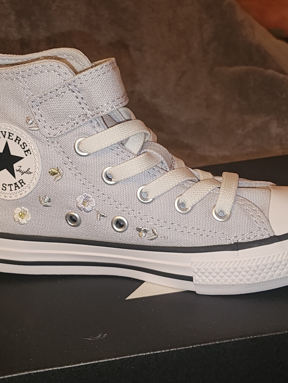 Converse Kids' Light Gray Chuck Taylor All Star High Top Sneakers
